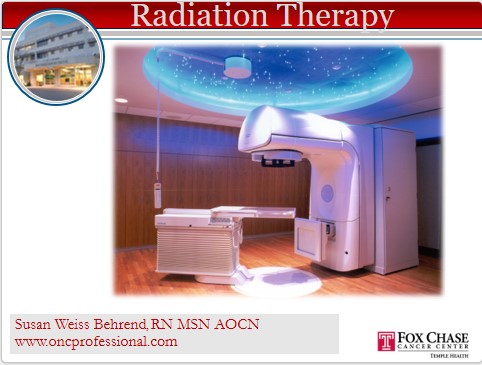 Visual of a linear accelerator used in radiation therapy